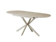 Керамічний стіл Верона TML-1335 римський травертін + капучино