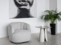 Поворотне крісло "Верона" сніжний графіт