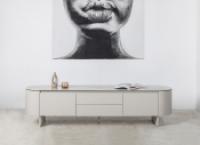 ТВ-тумба "Лунаріо" айворі онікс + айворі