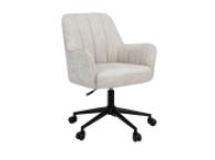 Крісло офісне O-10 кремовий штиль + чорний