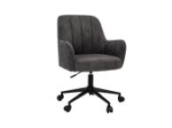 Крісло офісне O-10 темний графіт + чорний