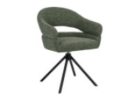 Стілець поворотний R-180 зелений мох + чорний