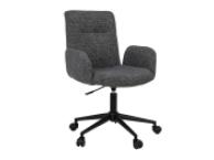 Крісло офісне O-15 сірий маренго + чорний